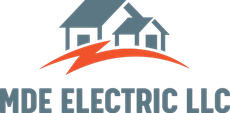 The logo for MDE Electric LLC shows a house and a lightning bolt.