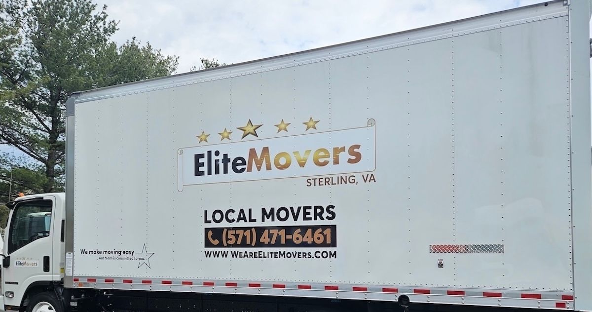 moving truck is parked 