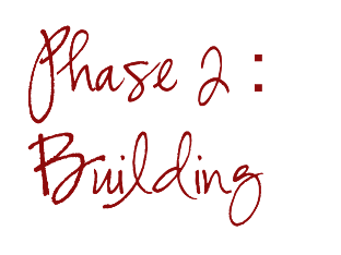 Red handwritten text reading “Phase 2: Building”