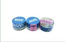 A box of bear labs next to a jar of Pcg Peach