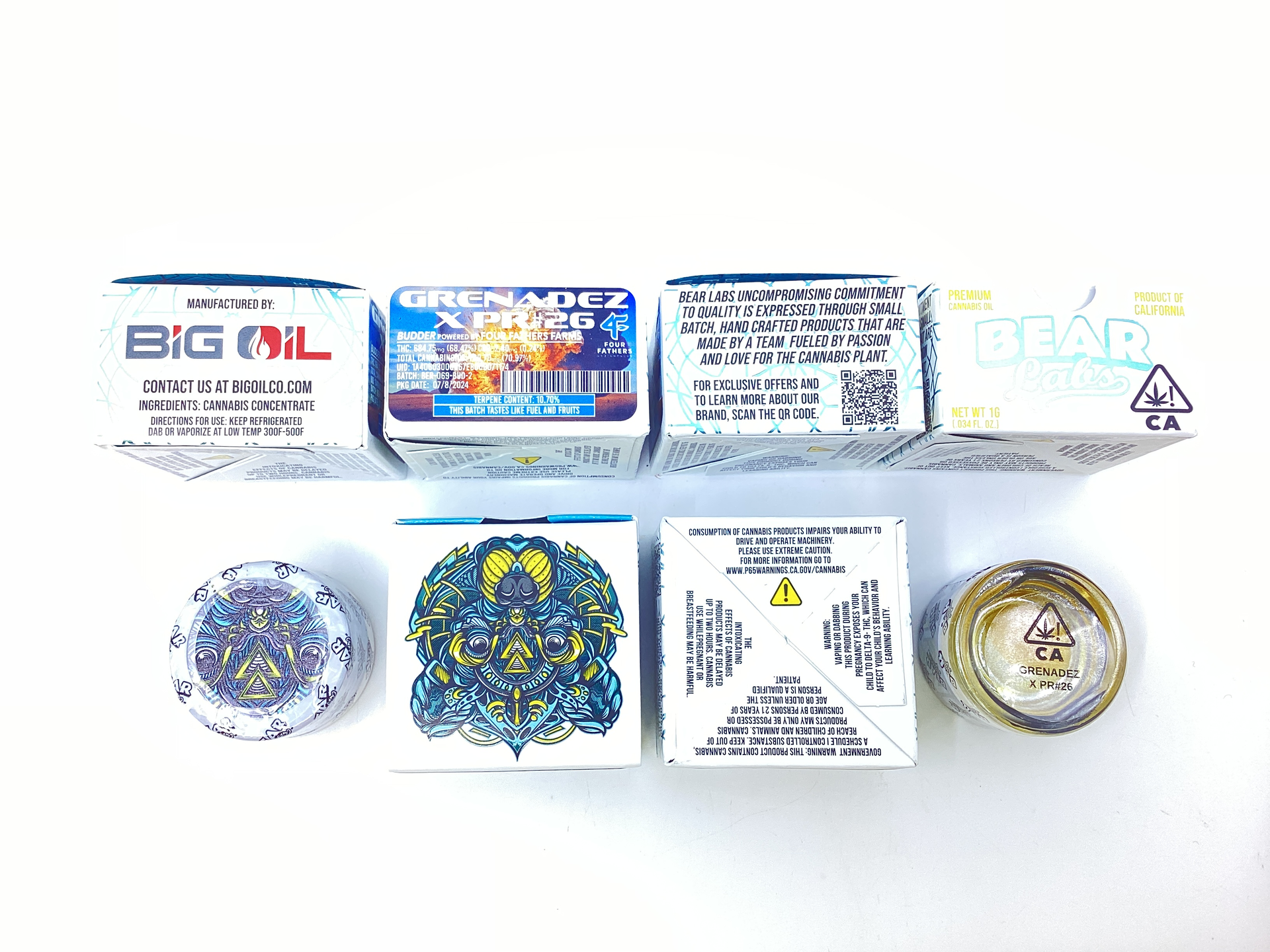 A box of bear labs next to a jar of Grenade 2x PR#26