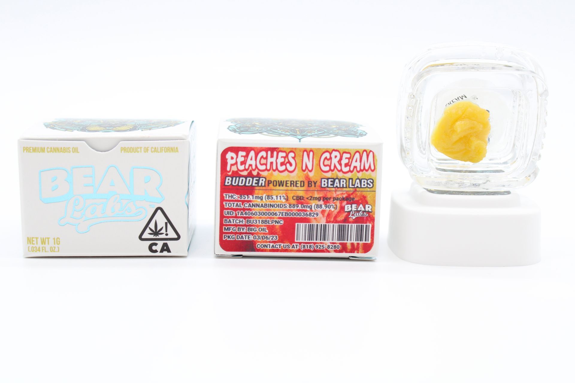 A box of reaches n cream next to a glass of reaches n cream.