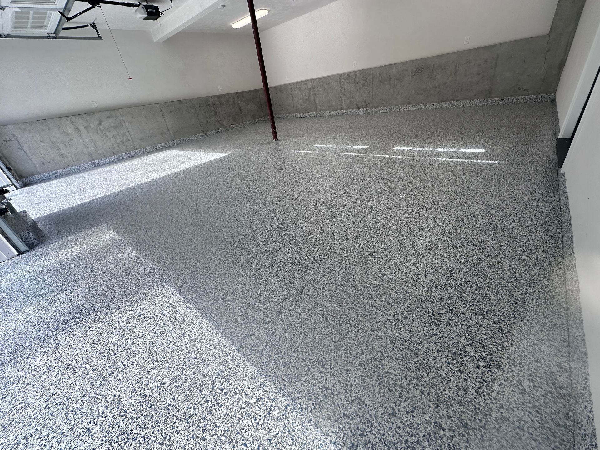 Garage floor coating installation in Attleboro, MA 