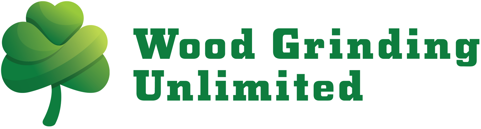 Logo: Green shamrock with the words 