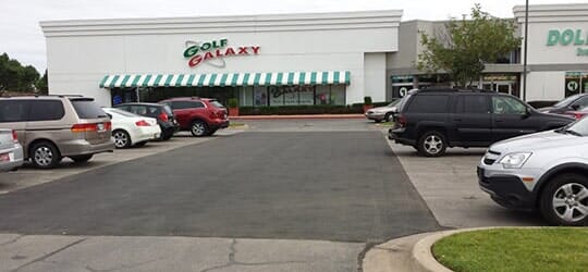 Golf Galaxy Parking Lot — Asphalt Contractor in Sand Springs, OK