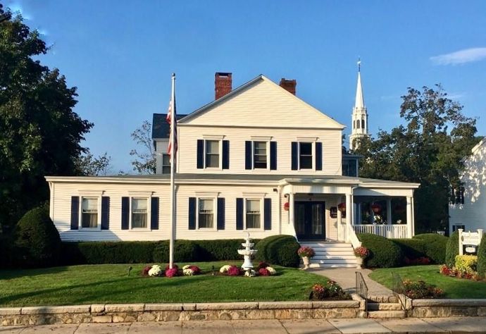 Exterior view of Raymond Funeral Home In Historic Norwalk, John Lesko Owner