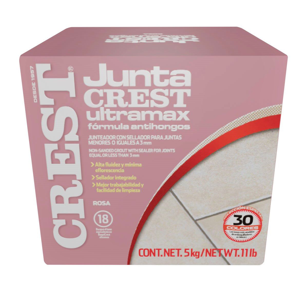 Juntacrest ultramax rosa 5 kg