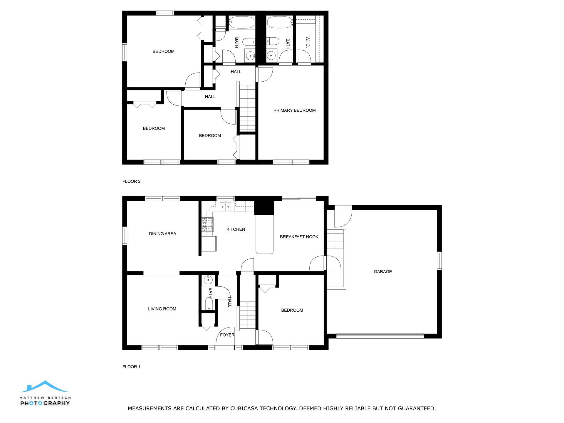 A black and white floor plan of a house.