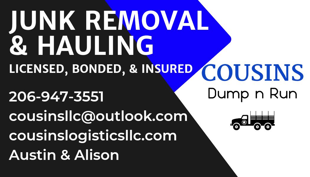 Junk Removal & Hauling business card