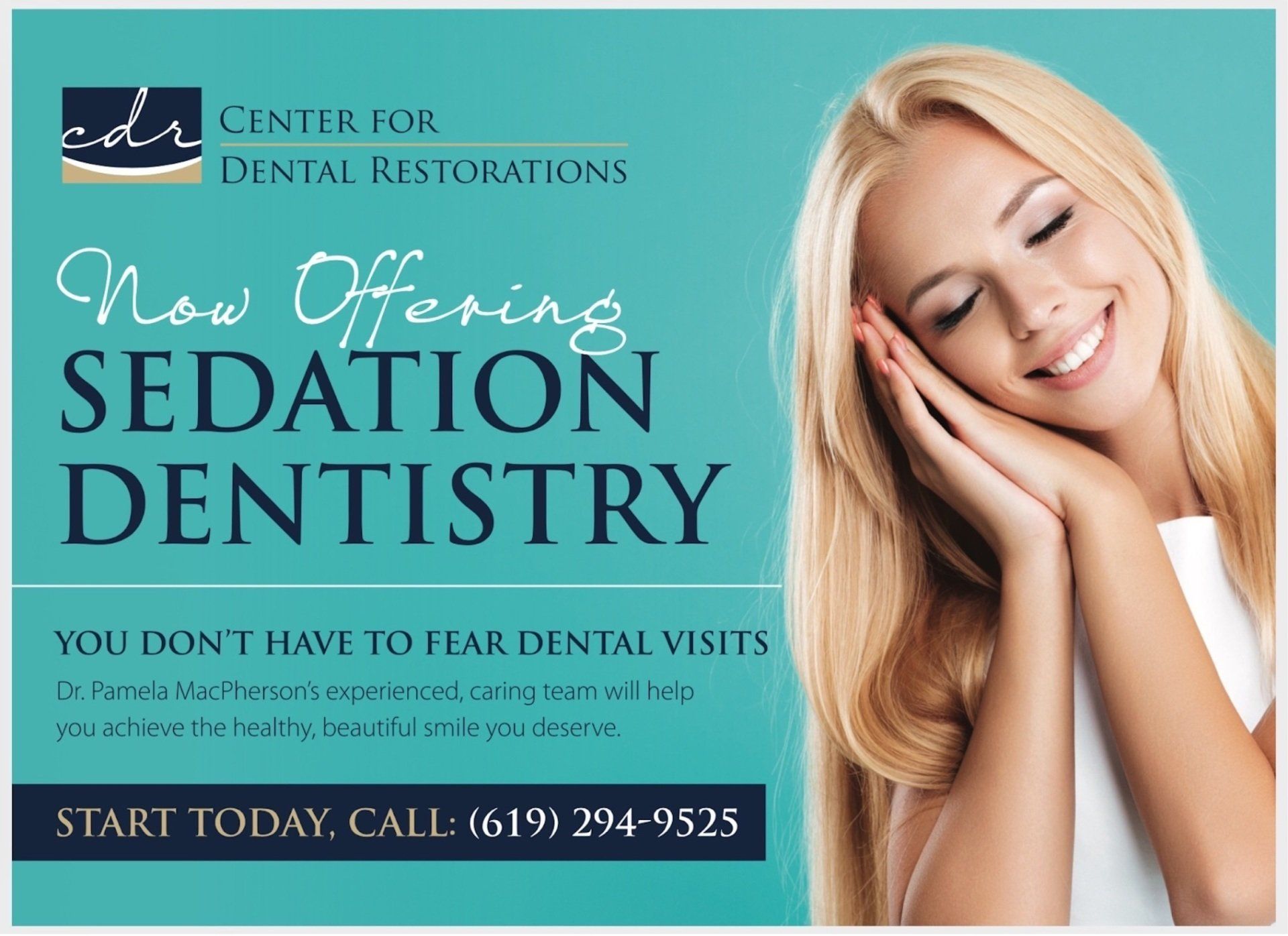 We offer sedation dentistry