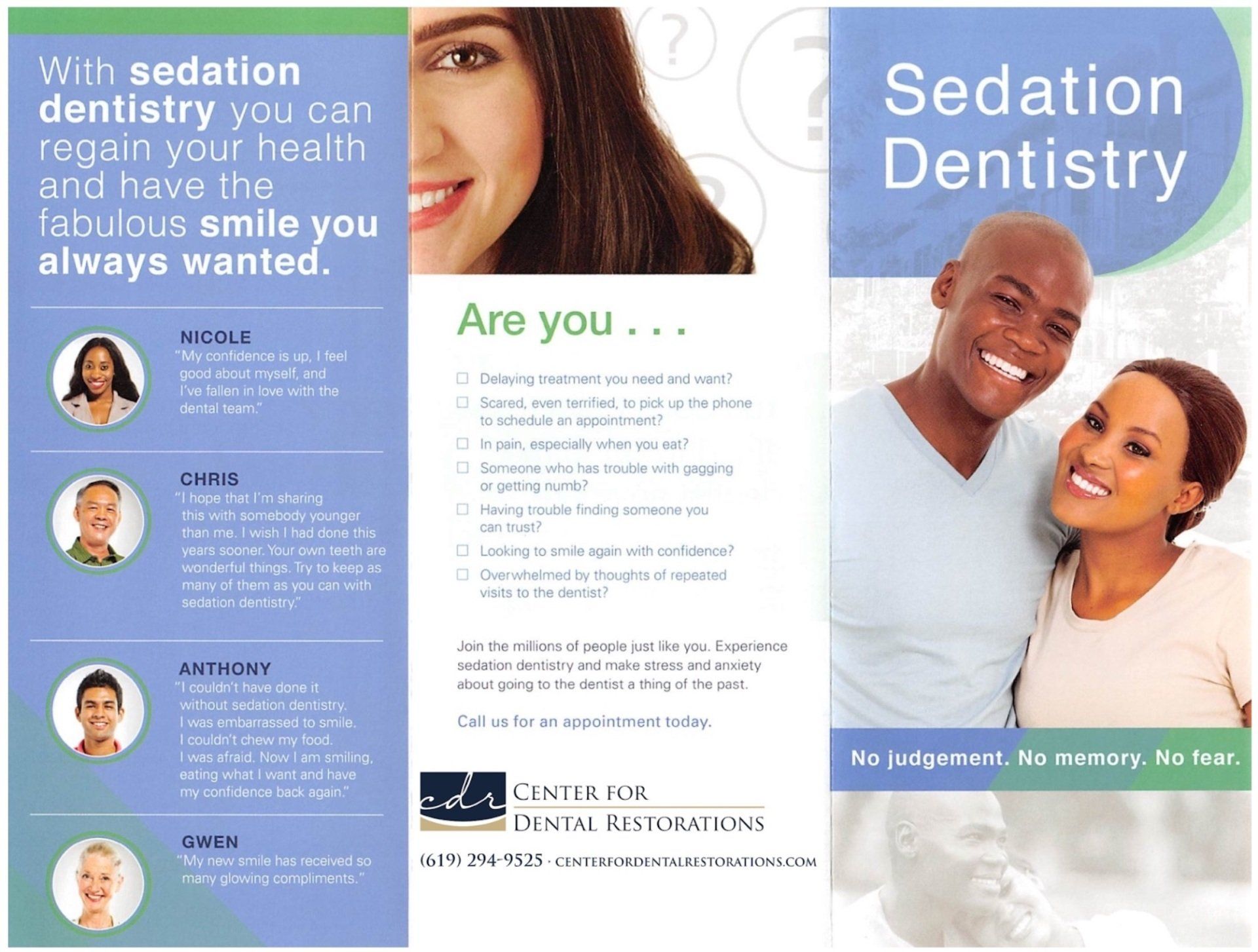 Sedation Dentistry Brochure