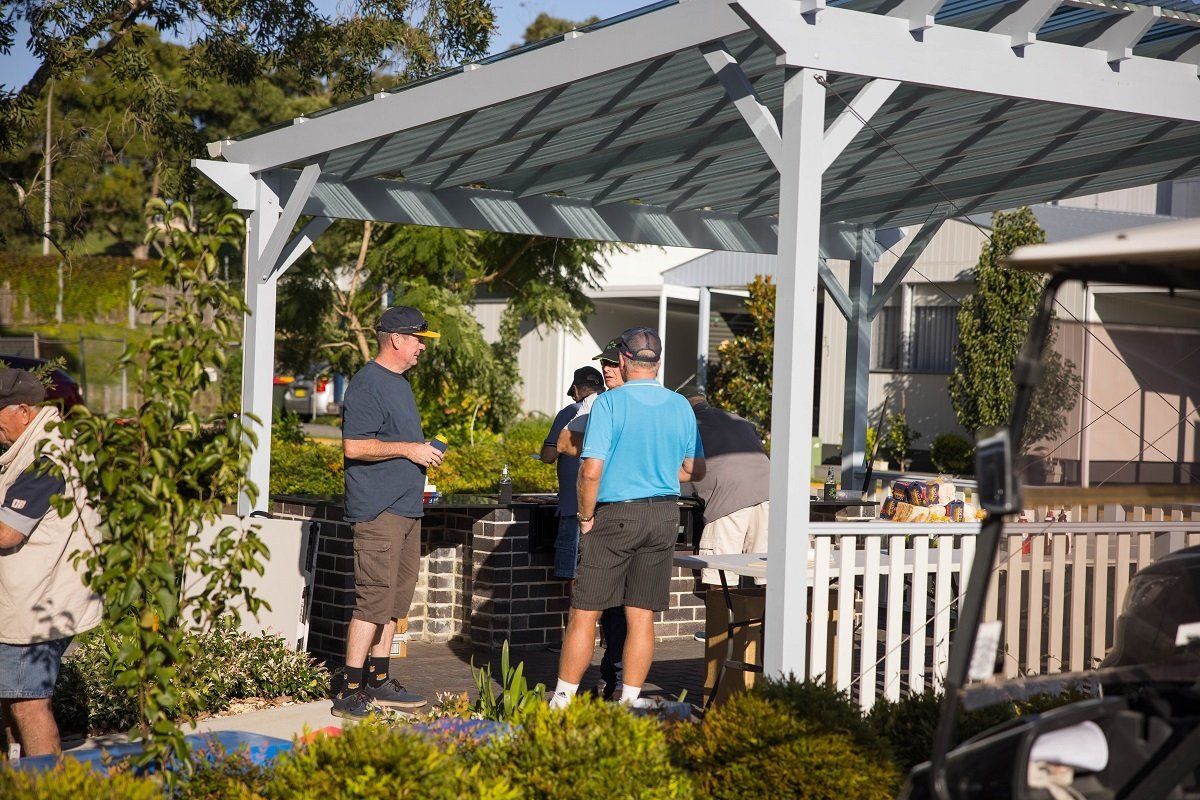 social outside gathering