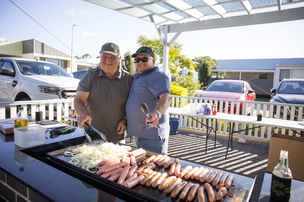outdoor activities sausage sizzle