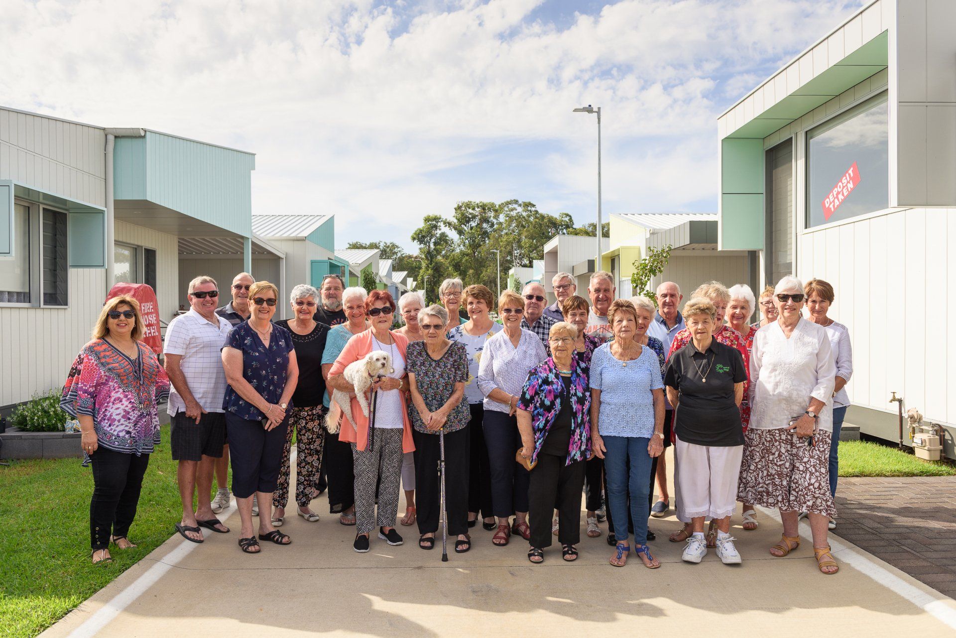 Photos of retirement complex residents