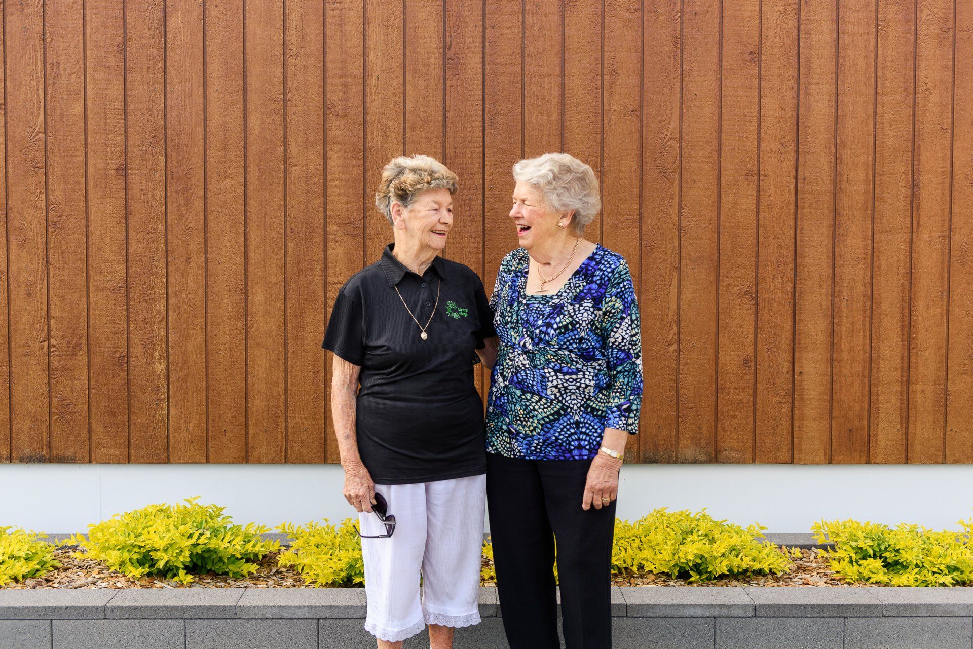 retirement complex photo of two ladies