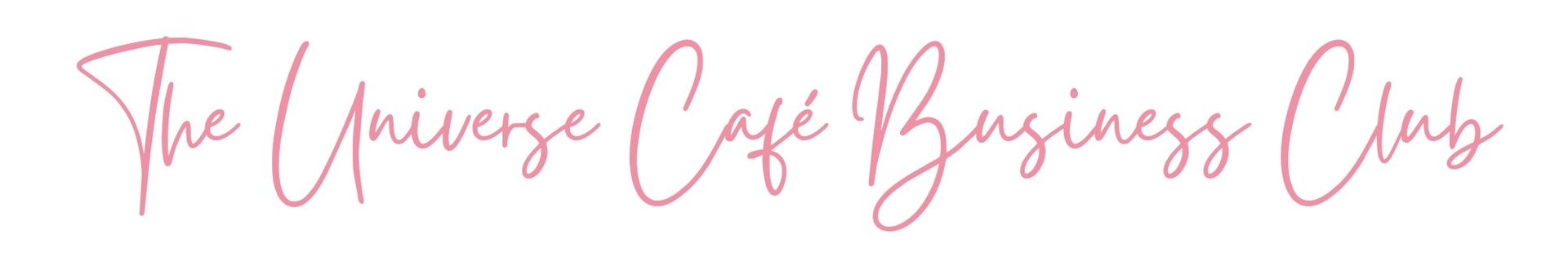 It is a logo for a business called the universe cafe business club.