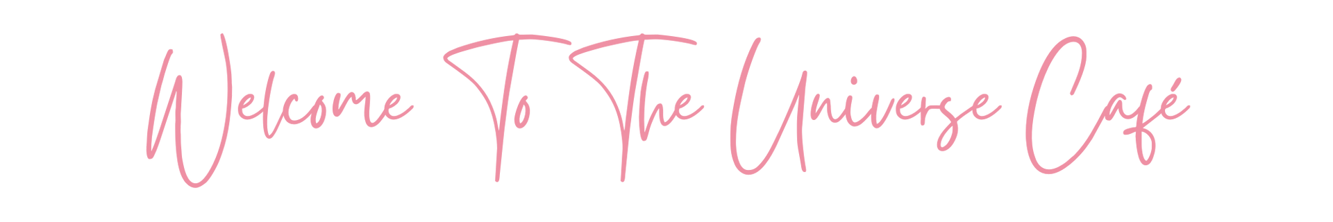 The word welcome is written in pink on a white background.