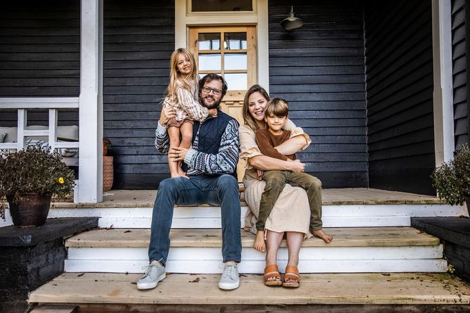 Family on the Porch of their House — Covington, IN — The Fountain Insurance Agencies