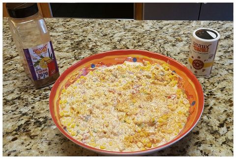 Mexican Corn Dip made with Geaux Creole Dust & Seasoning