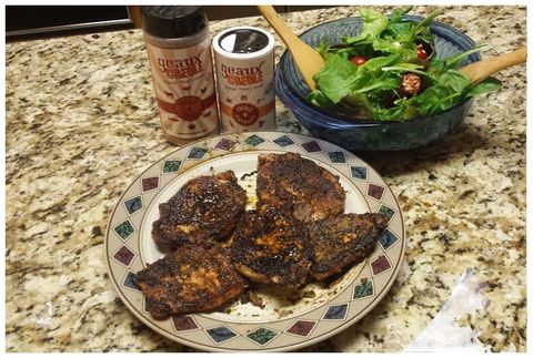 Grilled Pork Chops with Geaux Creole Dust