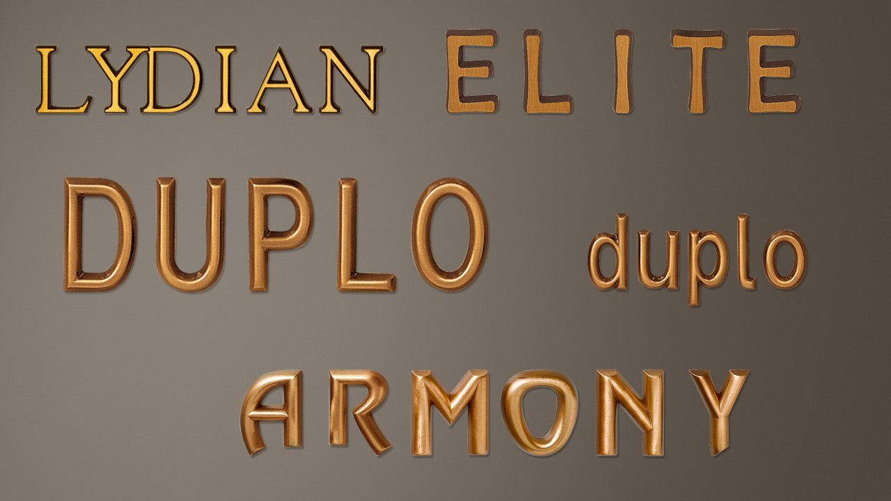 lettere in bronzo per lapidi
