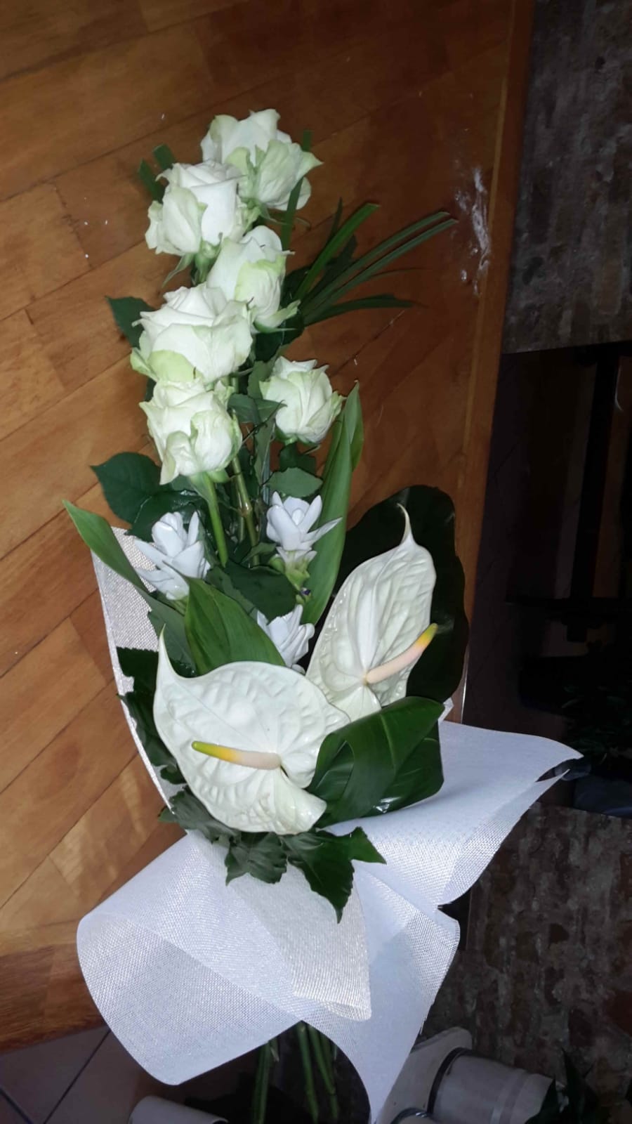 composizione floreale per funerale