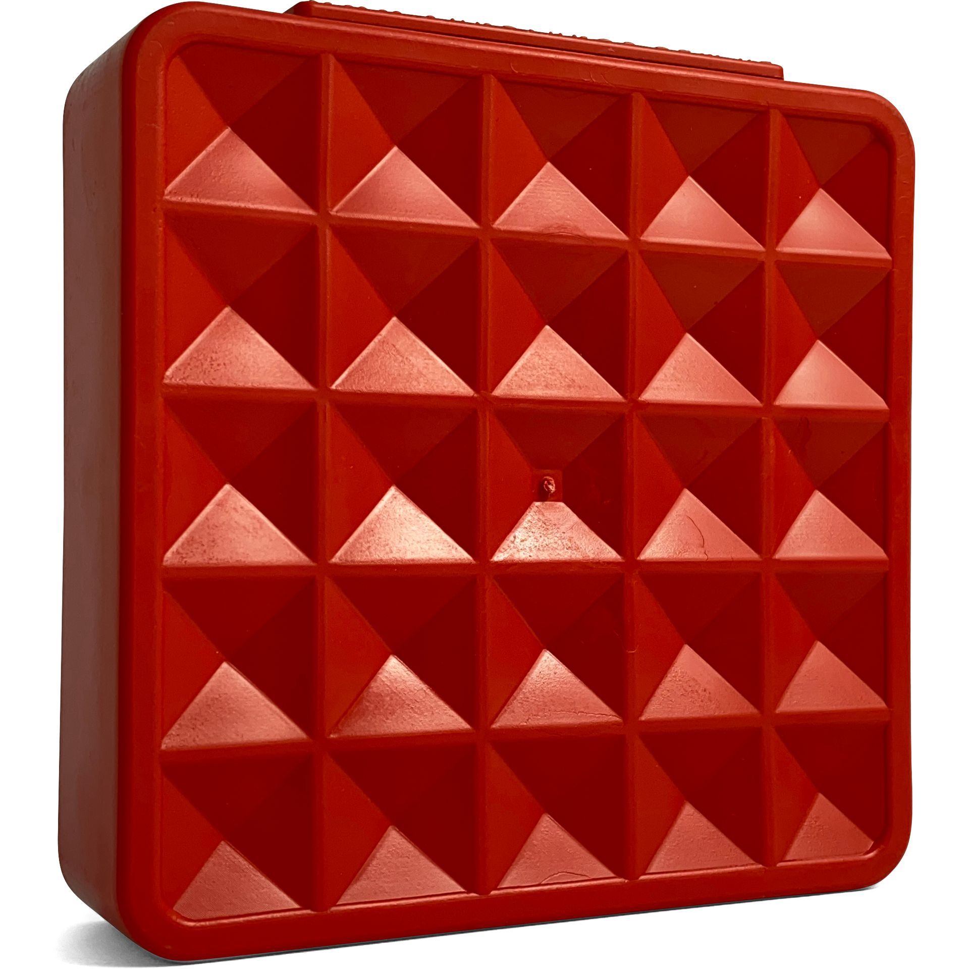 The underside of a Dust Red Van Stand