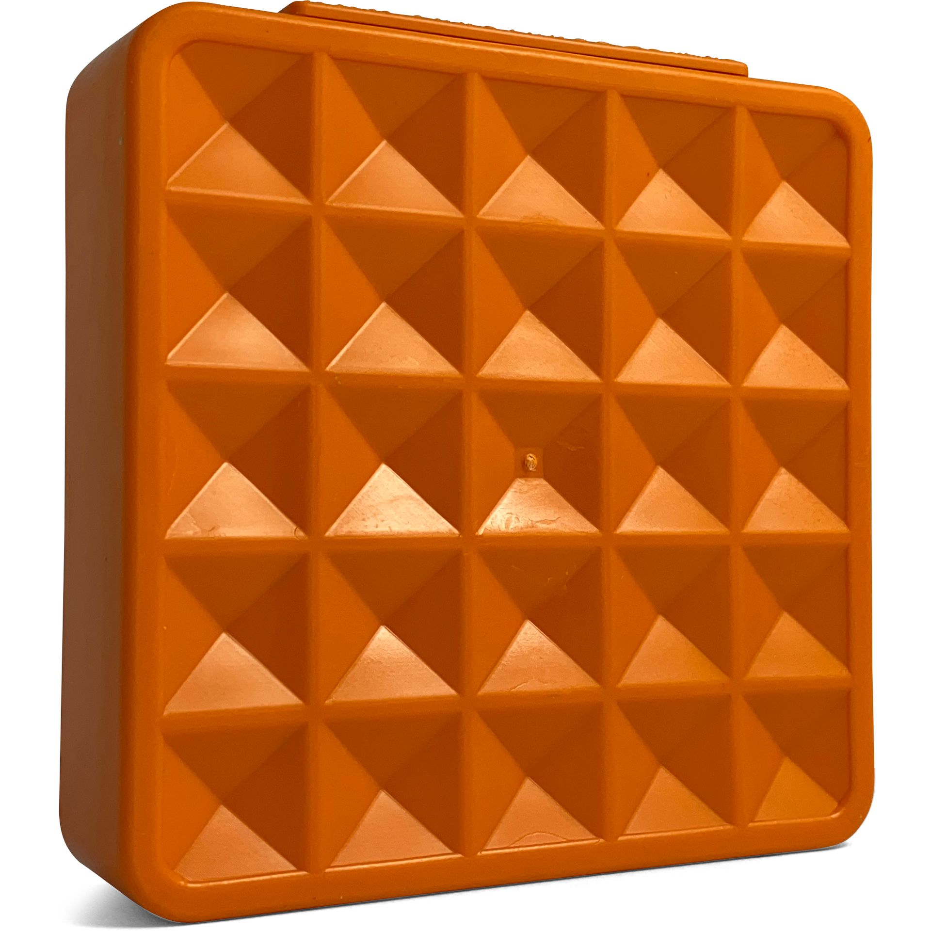 The underside of a Sunset Orange Van Stand