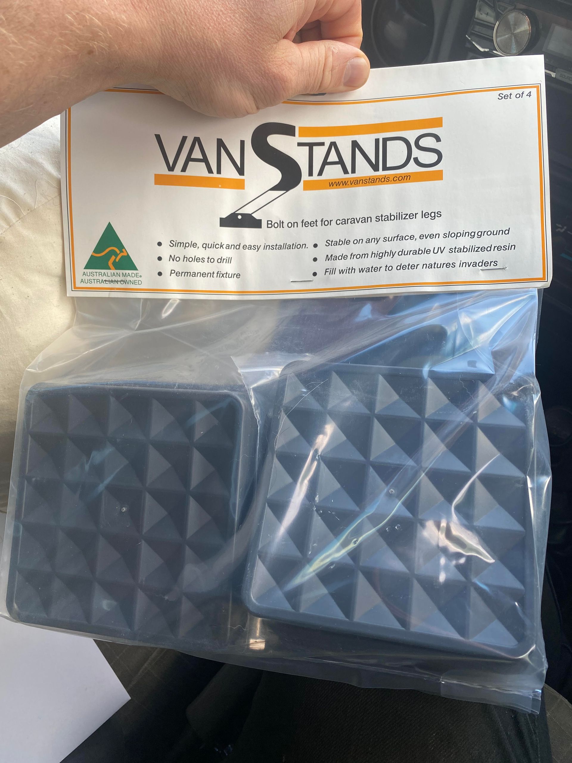 Van Stands original packaging