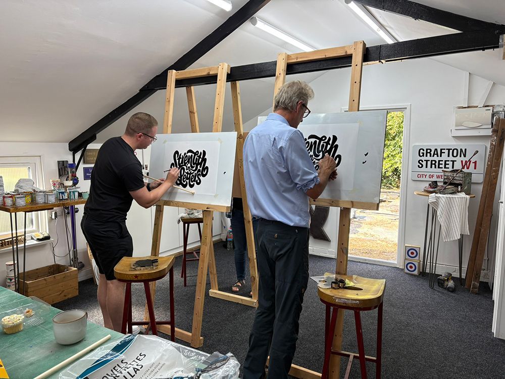 Sign painting lessons 4 - August 