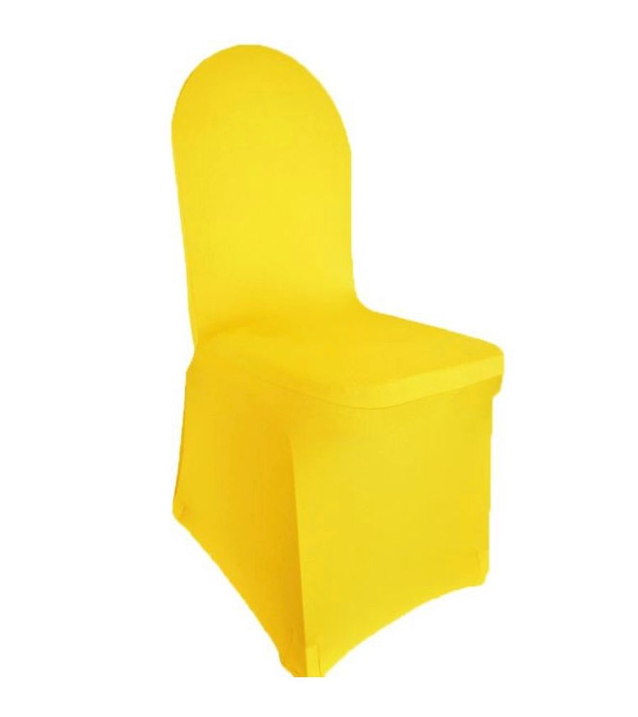Canary Yellow Spandex Banquet Chair Cover Rental