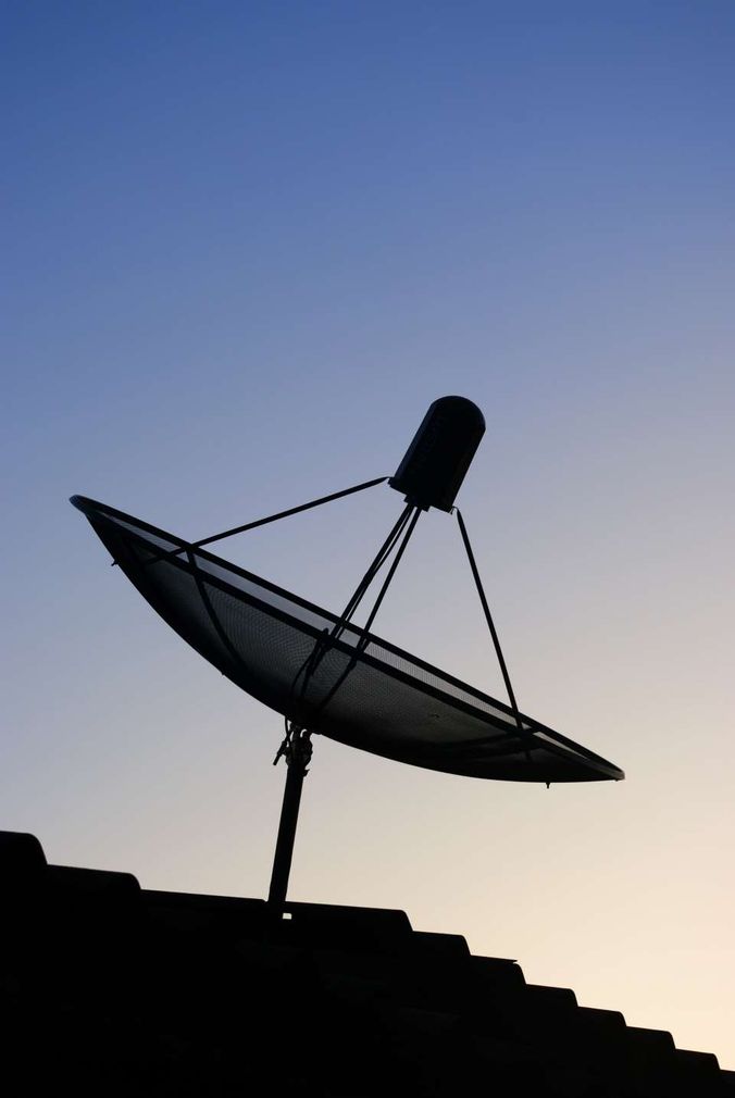 Un'antenna satellitare