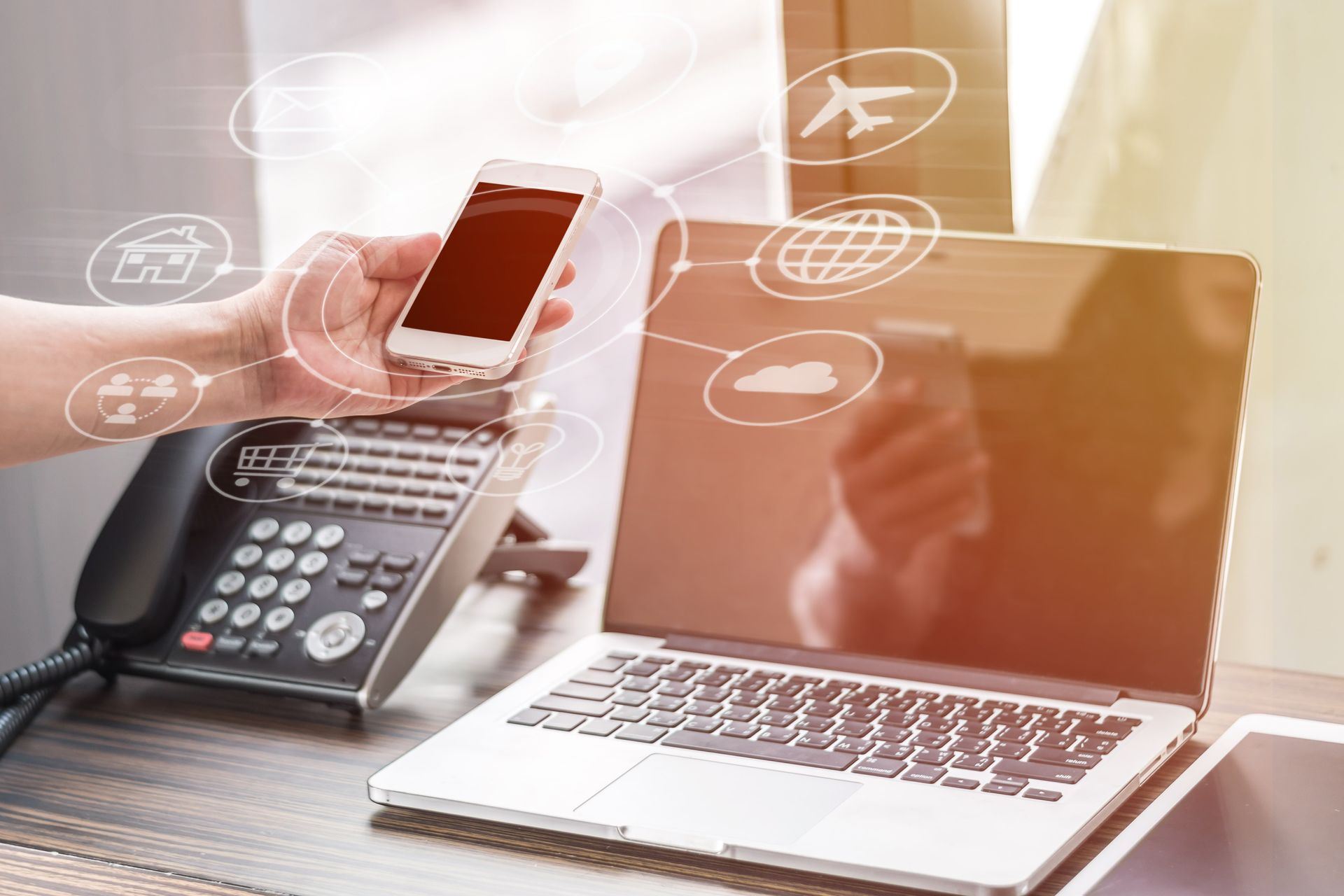 VOIP Voice Over Internet Protocol Telephone Service