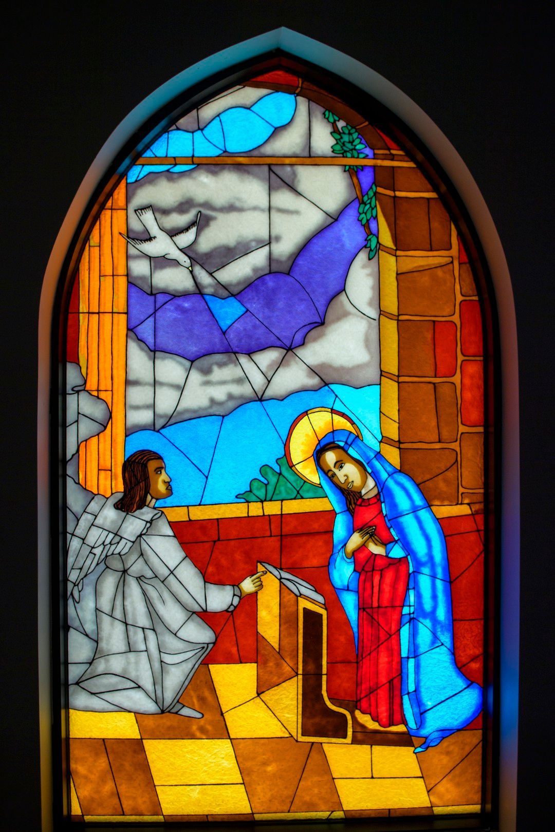 stained glass windows