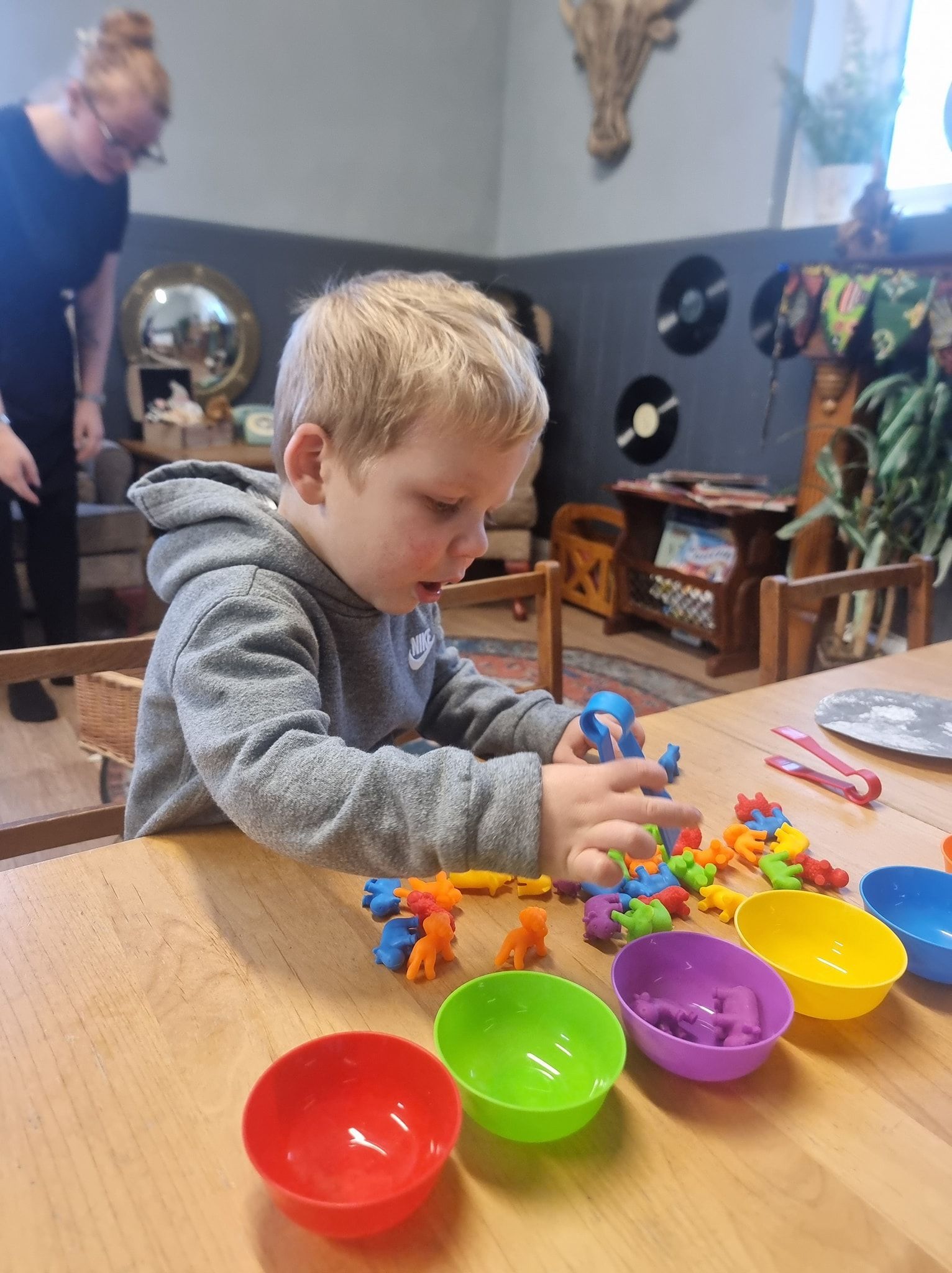 Visiting the ducks on a walk around Sleaford