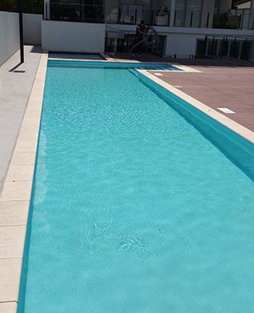 repaired swimming pool