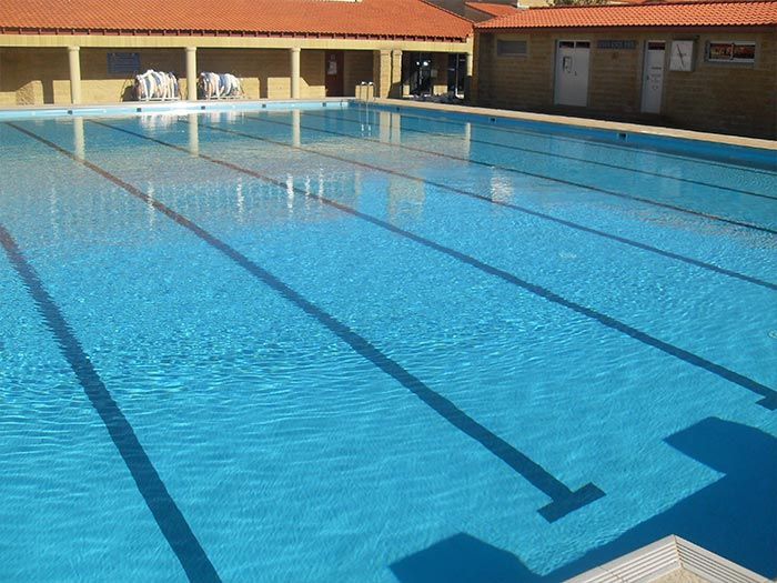 clean finished swimming pool