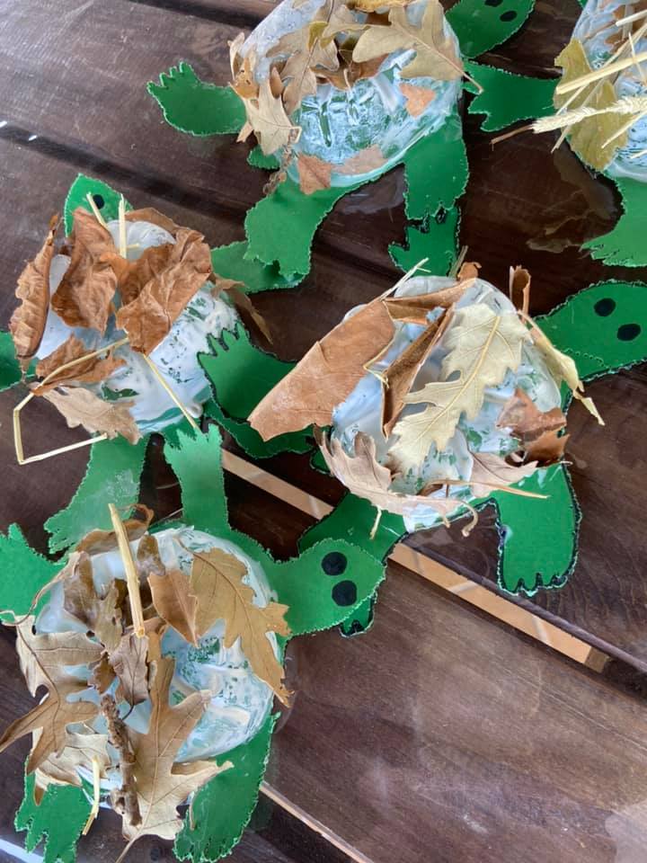 realizzazione di tartarughe di carta