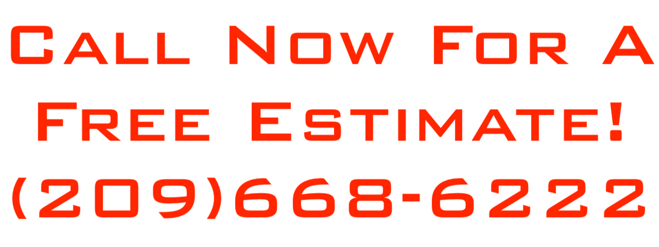 A red sign that says call us today on a white background