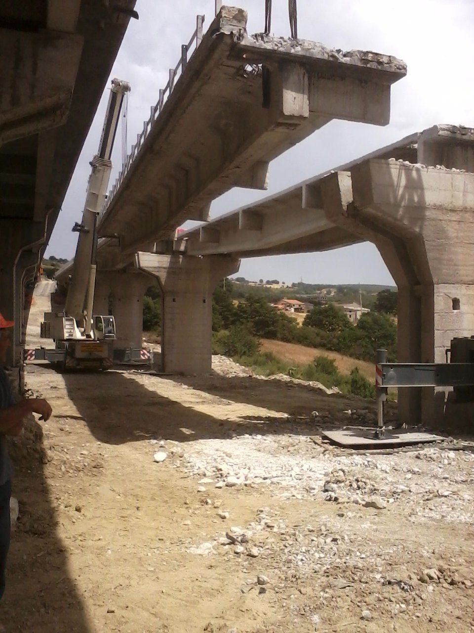 Lavori su viadotto