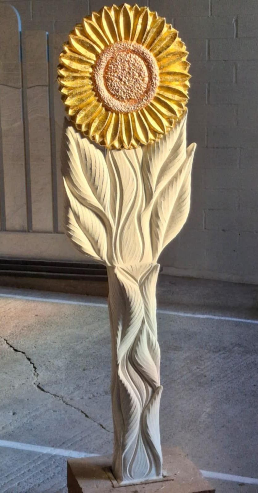 A painting of a dog with a blue moon in the background.