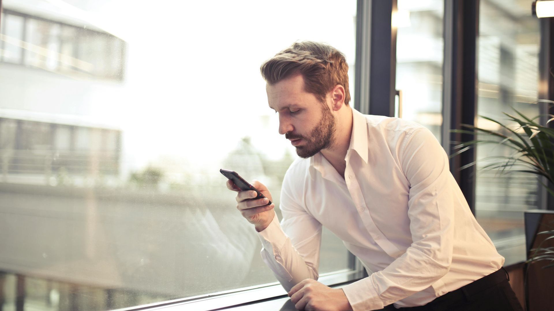 Man on phone
