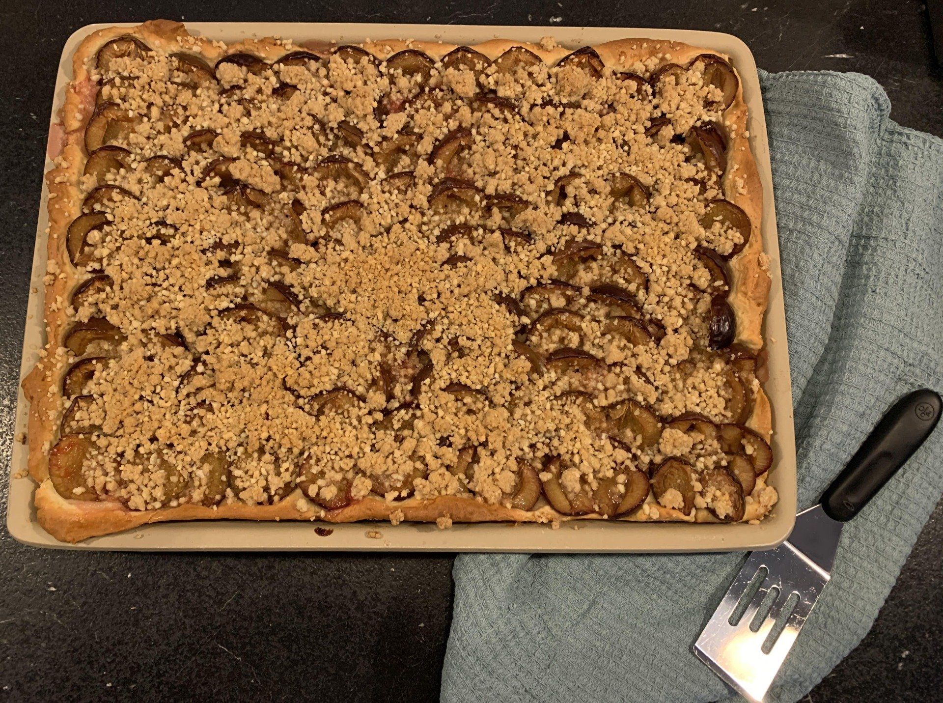 Zwetschgenkuchen mit Pampered Chef großer Ofenzauberer plus