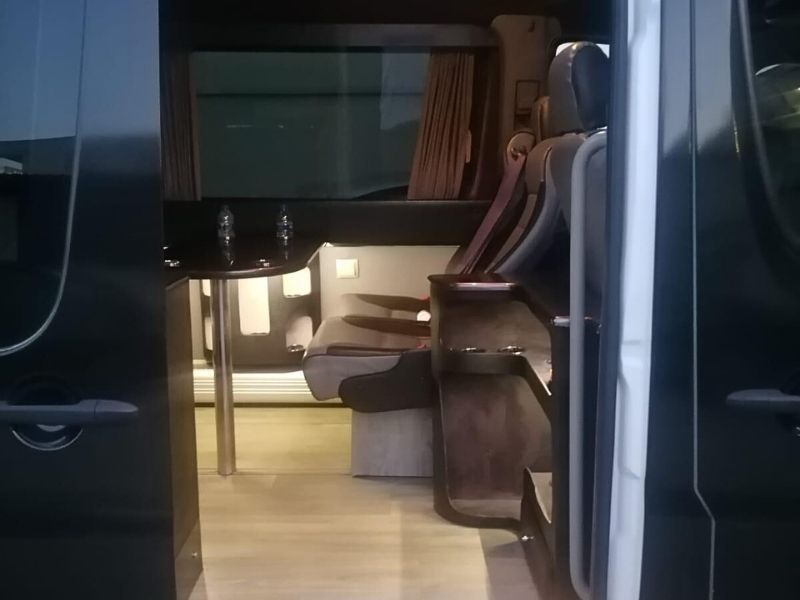 Mercedes Sprinter VIP 10 Seater interior entrance