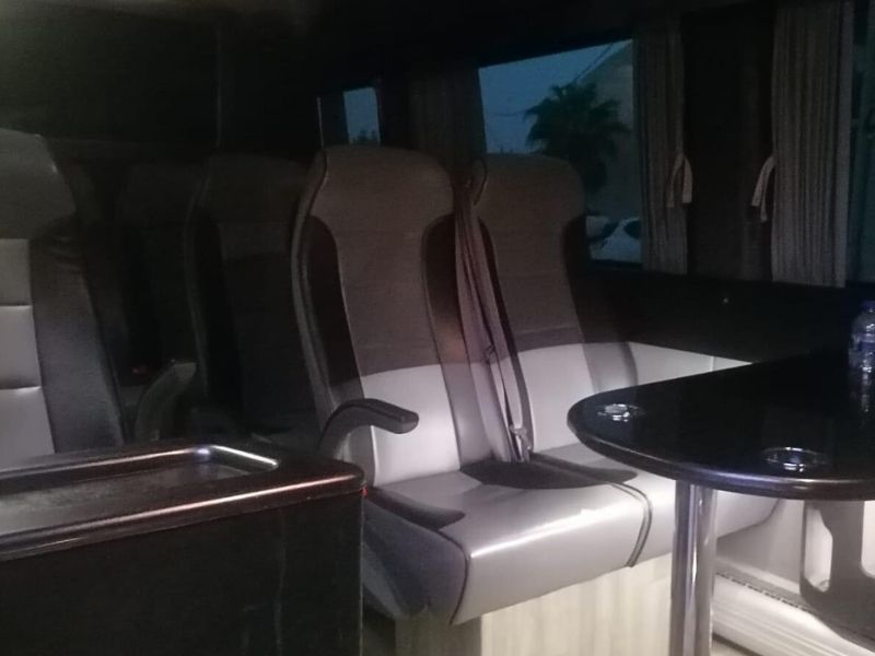 Mercedes Sprinter VIP 10 Seater leather interior seats