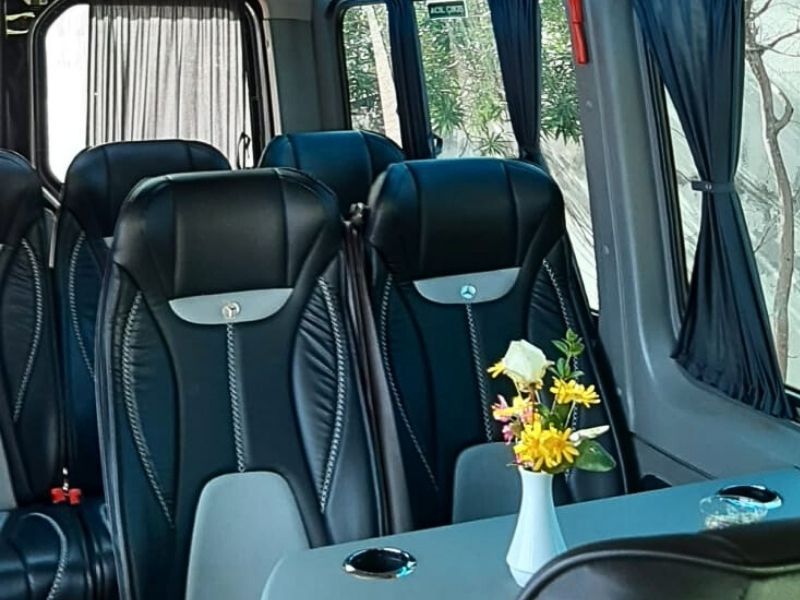 Mercedes Sprinter VIP 9 Seater leather interior