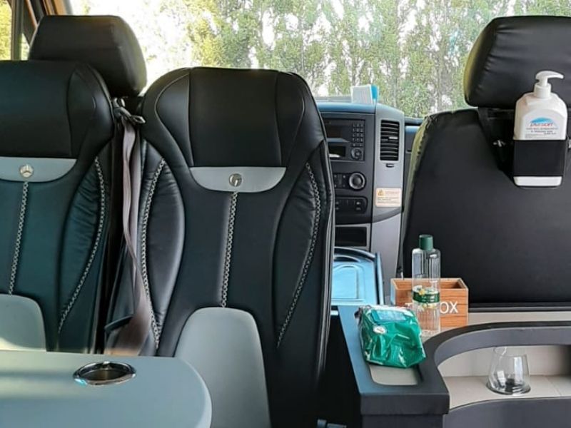 Mercedes Sprinter VIP 9 Seater interior view