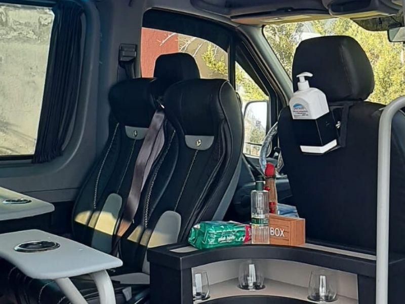 Mercedes Sprinter VIP 9 Seater interior