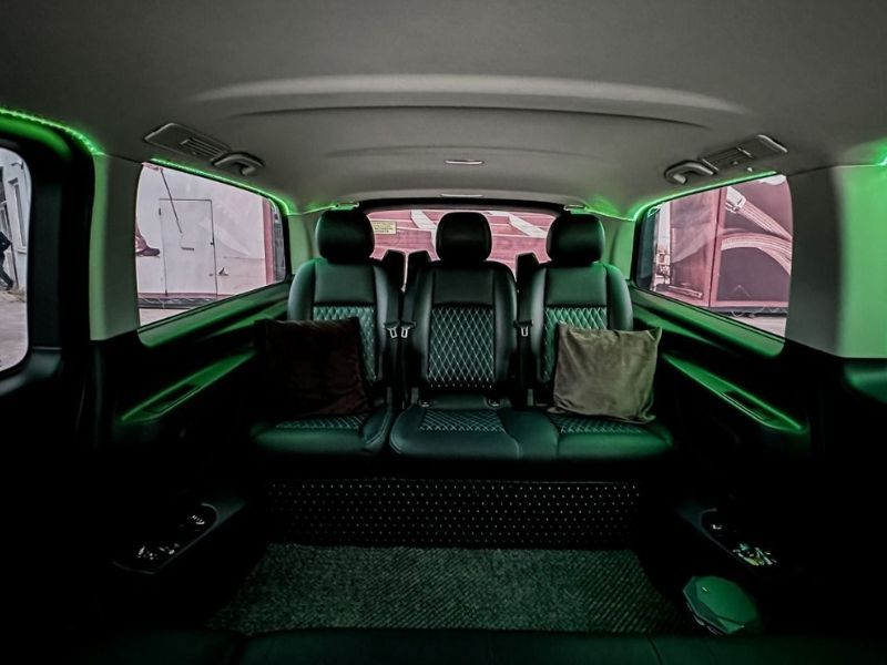 mercedes vito standard budget van passenger cabin