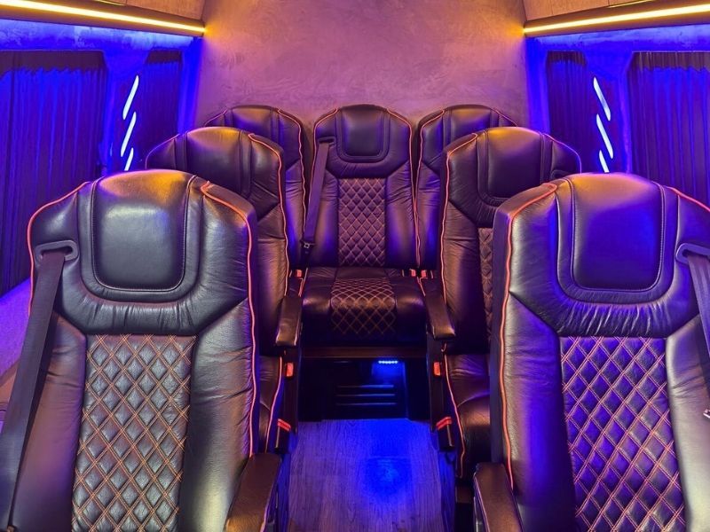 Volkswagen Crafter VIP 10 Seater Minibus interior